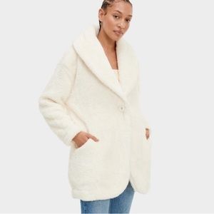 NWT Ugg Sherpa Travel Cardigan Cream, Small